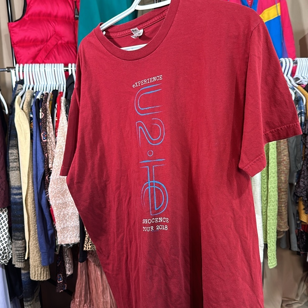 U2 Innocence Tour 2018 Maroon/ Blue Size XL - Picture 1 of 2